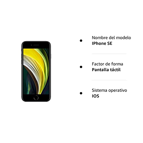 Apple iPhone SE 2a Generación, 64GB, Negro (Reacondicionado)