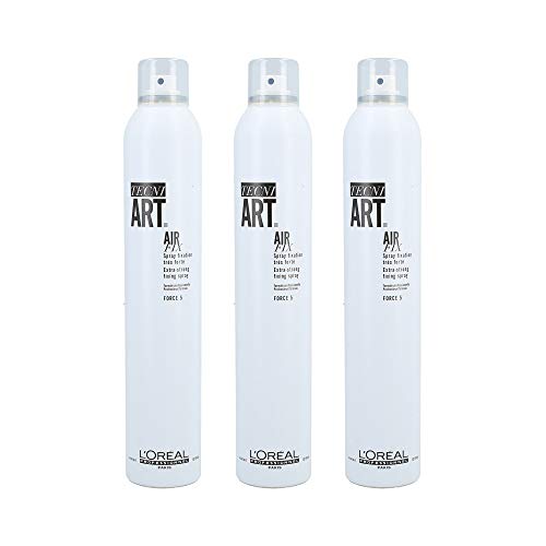 Loreal Tecni Art Air Fix - Spray para el cabello (3 x 400 ml)