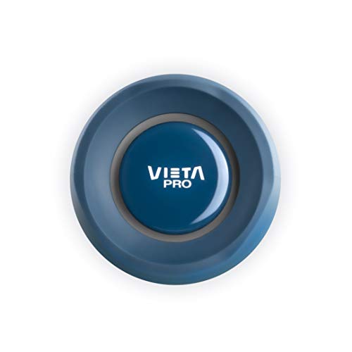 Altavoz Goody 2 de Vieta Pro, con Bluetooth 5.0, True Wireless, Micrófono, Radio FM, 12 horas de batería, Resistencia al agua IPX7, entrada auxiliar y botón directo al asistente virtual, azul.