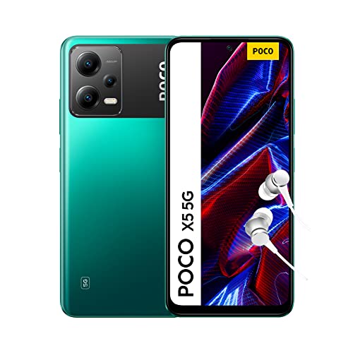 POCO X5 5G - Smartphone de 6+128GB, Pantalla de 6.67” 120Hz FHD+ AMOLED, Snapdragon 695, Camara 48MP AI Triple, 5000mAh, NFC, Verde (Versión ES + 3 años de garantía)