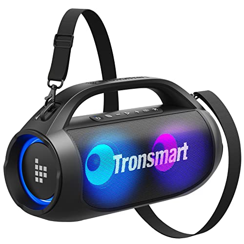 Tronsmart Bang SE Altavoz Bluetooth, 40W, Portátil Potente, Luces Led, IPX6, 24H de Reproducción, Sonido Estéreo, Aux y Powerbank, Exterior con Bluetooth 5.3 para Fiestas