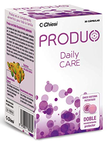 Produo Daily Care - Probióticos y Prebióticos Intestinales, Doble Recubrimiento Protector, 30 Cápsulas